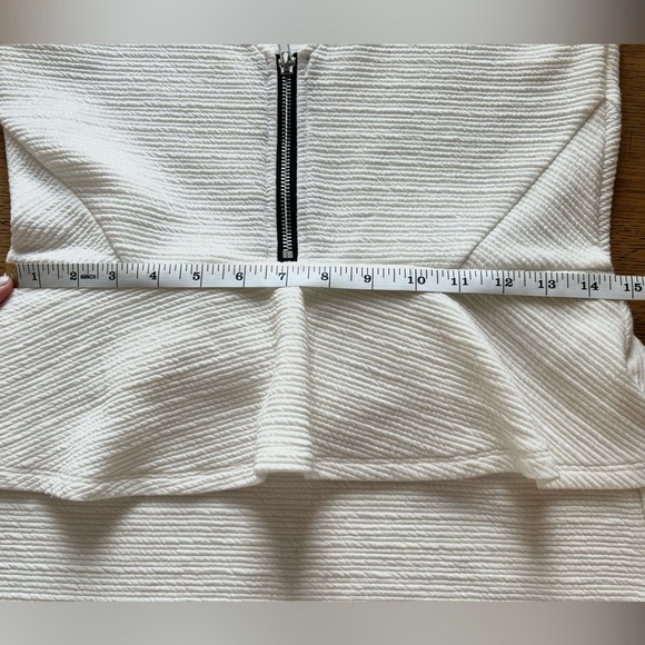 H&M White Peplum Dress - Picture 7 of 8